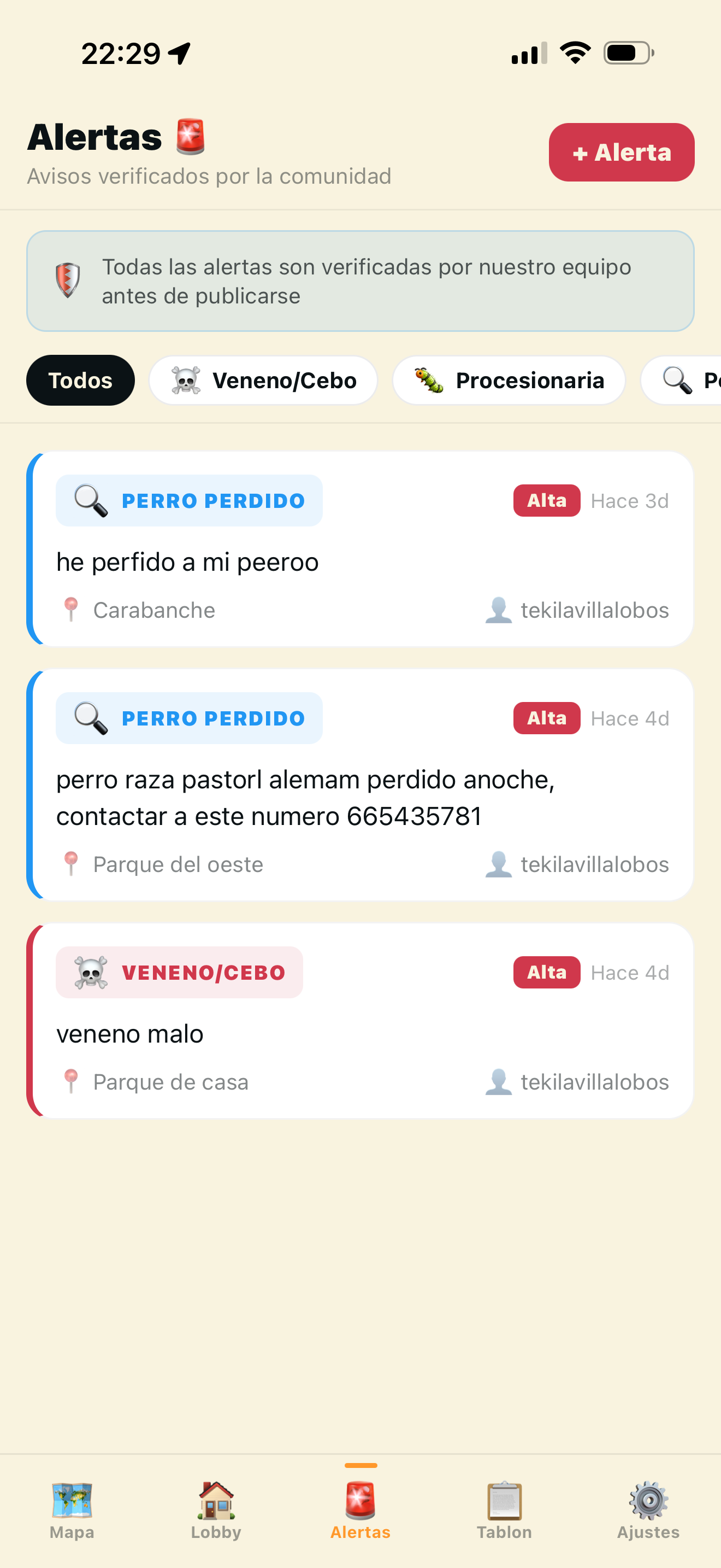 Alertas en Club EasyPet