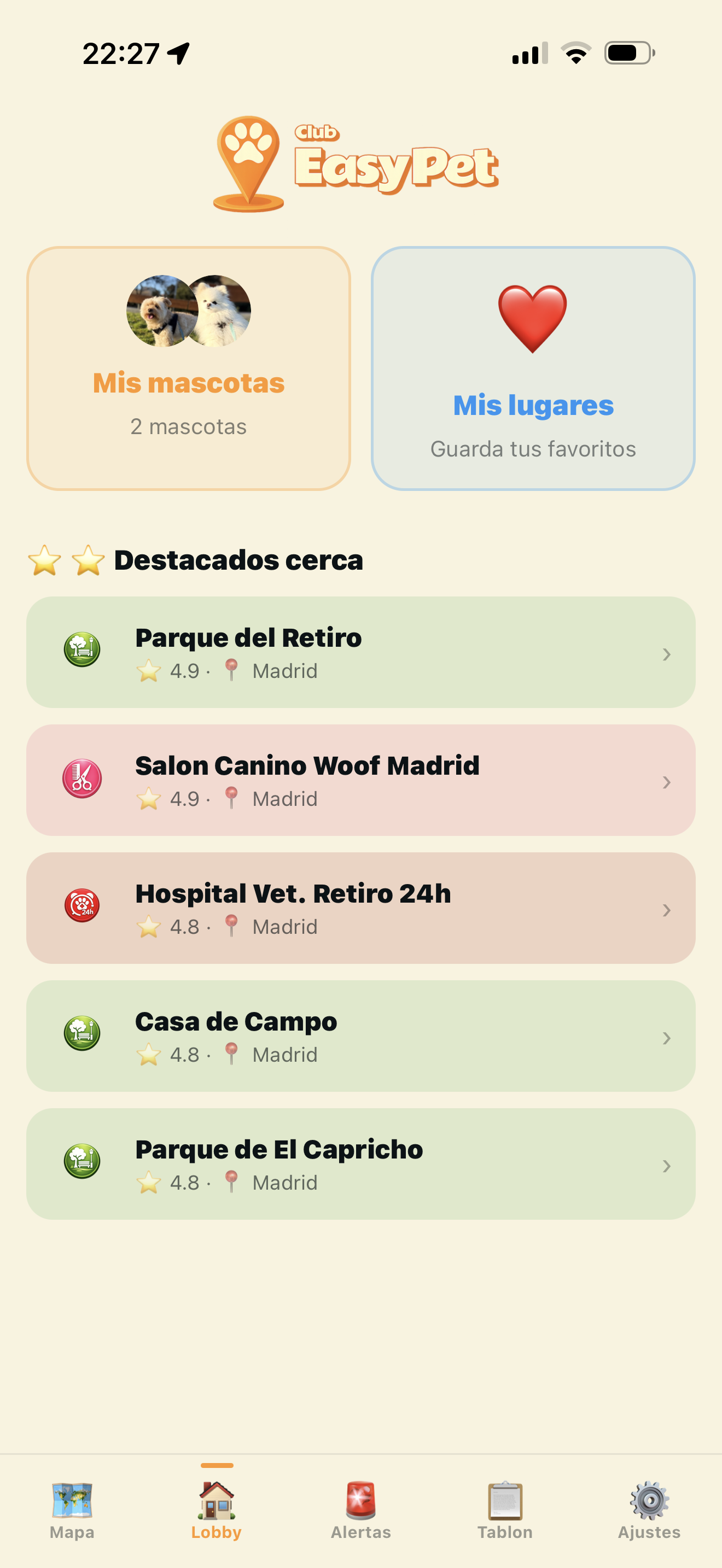 Lobby de Club EasyPet